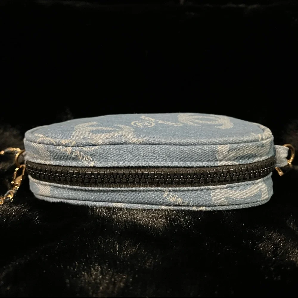 Chanel Beaute Blue Denim Logo Crossbody - Picture 7 of 12